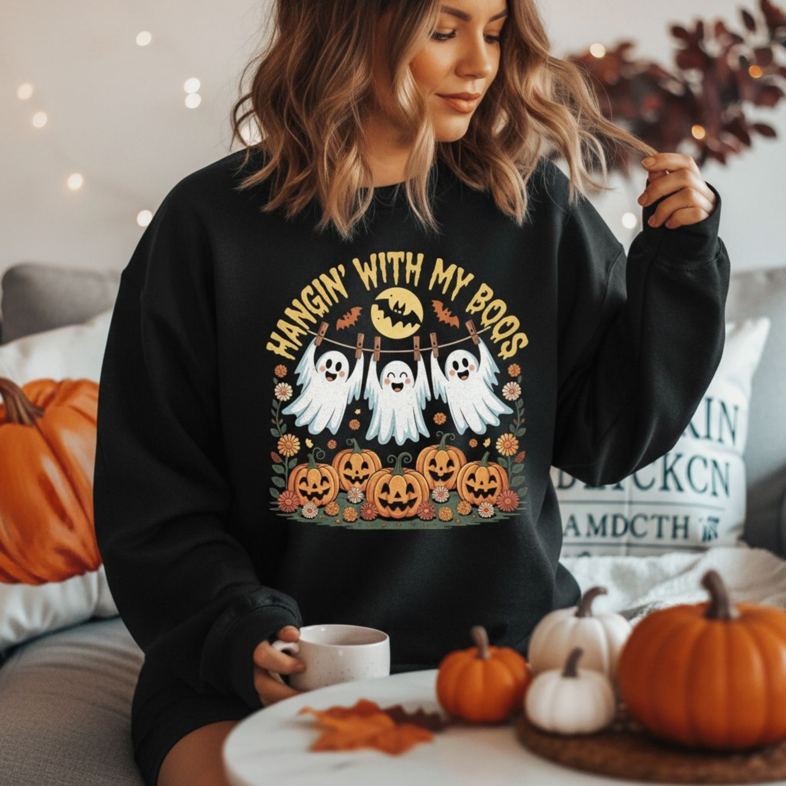 Hanging with my Boos -Sweatshirt Get spooky and stylish with our “Hanging with My Boos” digital download