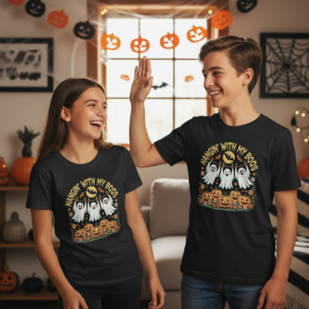 Hanging with my Boos - illustrationImage (5) Get spooky and stylish with our “Hanging with My Boos” digital download