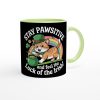 Stay Pawsitive – Feel the Luck of the Irish Cat Mug