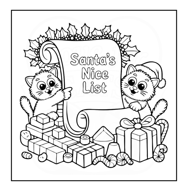 21 Santa Claws is Coming to Town – Digital Coloring Fun!