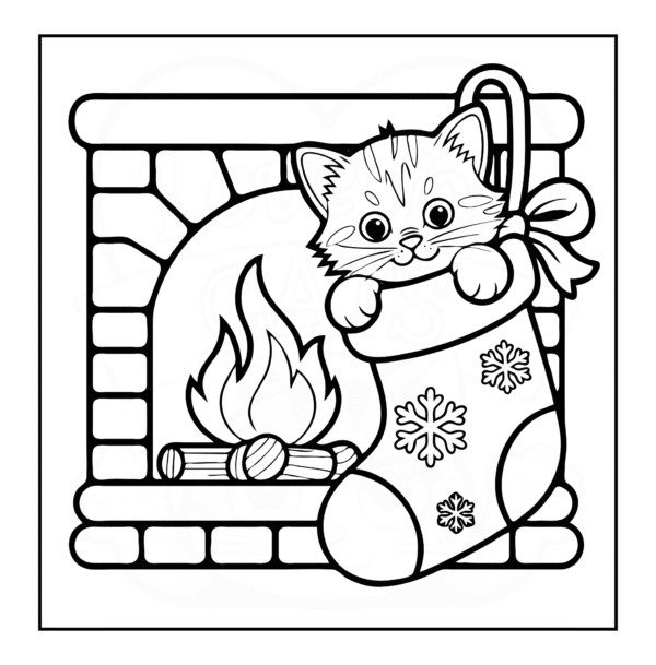 22 Santa Claws is Coming to Town – Digital Coloring Fun!