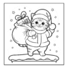 28 Santa Claws is Coming to Town – Digital Coloring Fun!