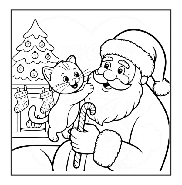 36 Santa Claws is Coming to Town – Digital Coloring Fun!